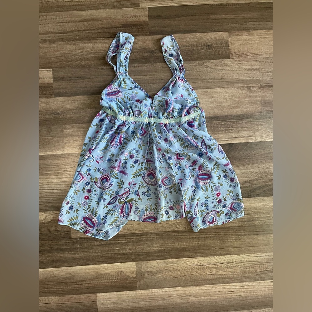 Maiden form blue cami top